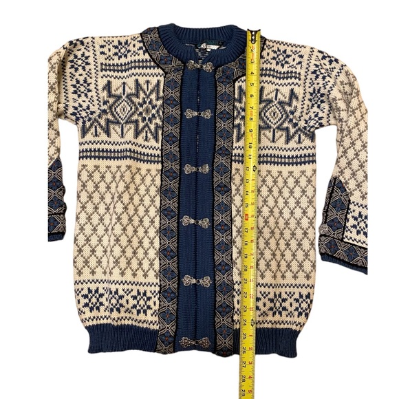 Dale of Norway cardigan Sweater Nordic Blue size small - Picture 9 of 9